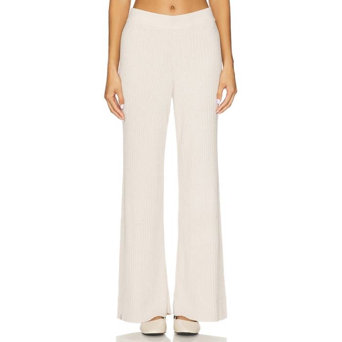Barefoot Dreams 【 Cozychic Ultra Lite Lurex Rib Wide Leg Pant Women Chai 】 ultra ウルトラ ライト パンツ レディース｜スニケス