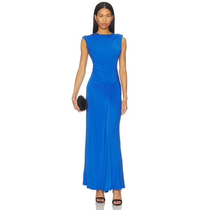 Simkhai 【 Acacia Midi Dress Women Cobalt Blue 】 お召しもの レディース 青み 青色