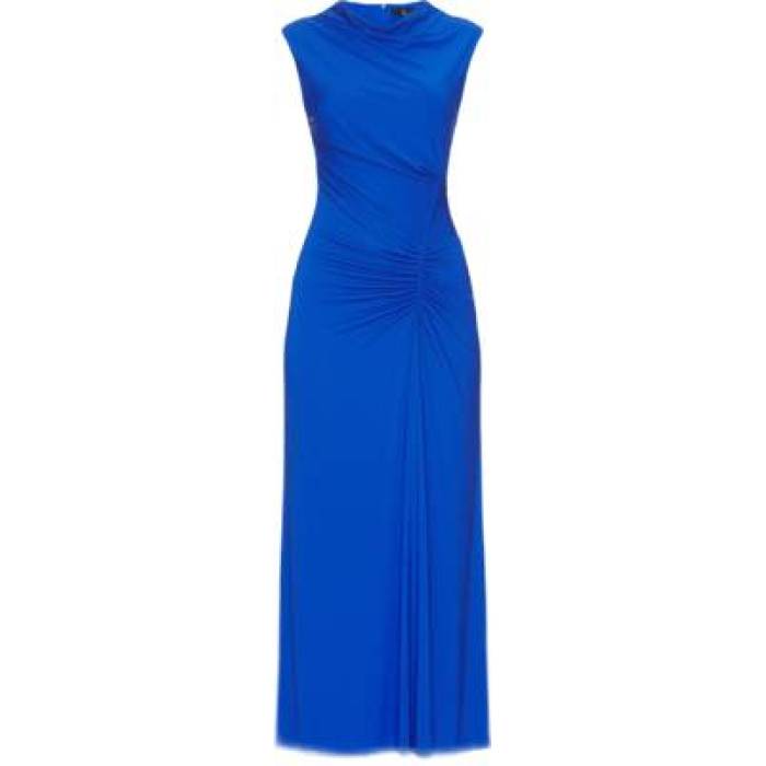 Simkhai 【 Acacia Draped Jersey Midi Dress Women Royal Blue 】 プルオーバー お召しもの レディース 青み 青色