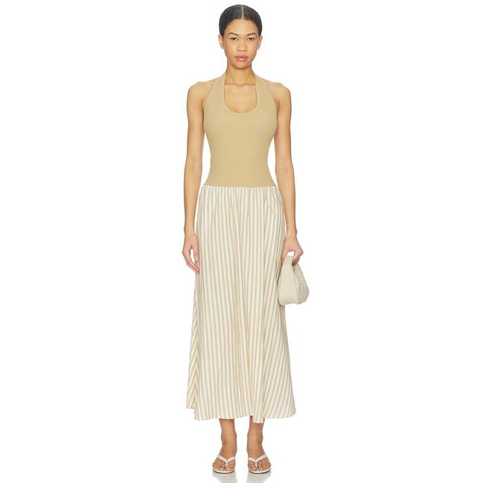 Lna 【 Hart Halter Dress Women Sandbar Stripe 】 ドレス レディース Stripe ストライプ｜スニケス