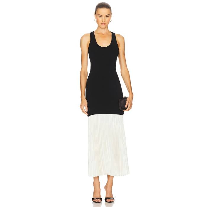 Simkhai 【 Zaden Midi Dress Women Black Multi 】 お召しもの レディース 黒いこと 黒いこと