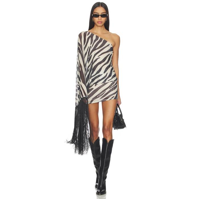 Superdown 【 Katana Mini Dress Women Zebra 】 お召しもの レディース
