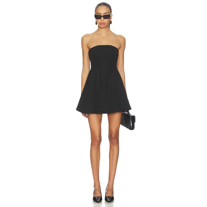 Superdown 【 Vallie Mini Dress Women Black 】 お召しもの レディース 黒いこと 黒いこと