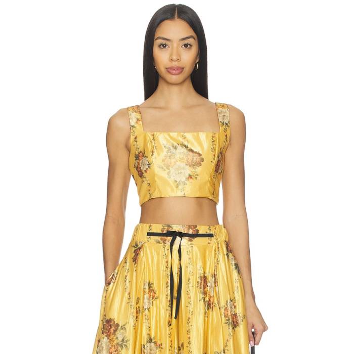 Agua By Agua Bendita 【 Amanda Top Women Yellow 】 レディース yellow 黄味がかった・黄色