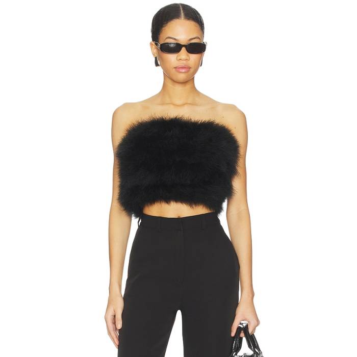 Giuseppe Di Morabito 【 Strapless Top Women Black 】 レディース 黒いこと 黒いこと