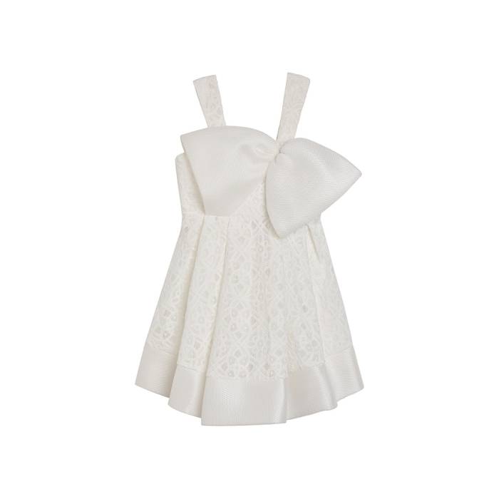 バルドー お坊っちゃん Bardot Junior 【 Willow Bow Dress Girls Orchid White 】 お召しもの お坊っちゃん キッズ 白いこと 白いこと