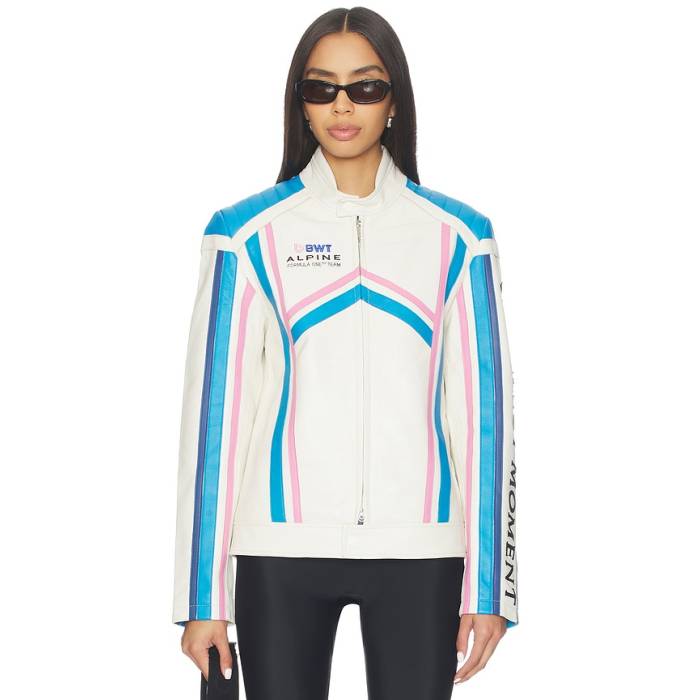 文句なし・ちょっとの間 Perfect Moment 【 Racer Jacket Women Lucent White 】 Jacket 上衣 レディース 白いこと 白いこと