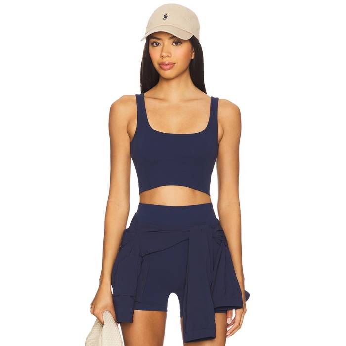 Wellbeing + Beingwell 【 Stretchwell Wren Tank Women Navy 】 貯蔵タンクいの一番 レディース 紺色 米国海軍