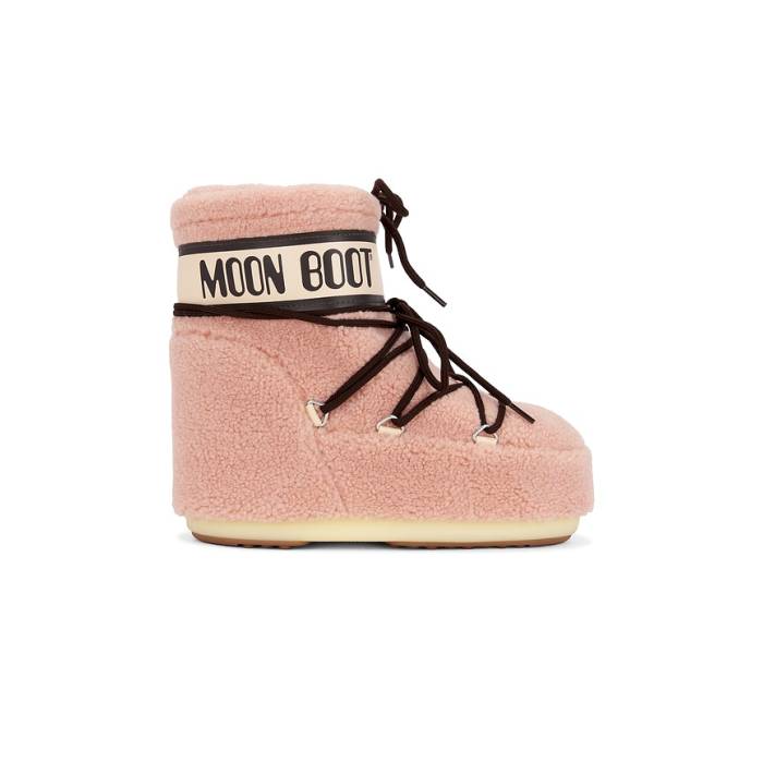 お月さまブーツ Moon Boot 【 Icon Low Fleece Boot Women Pink 】 アイコン フリース ブーツ レディース pink さくら色