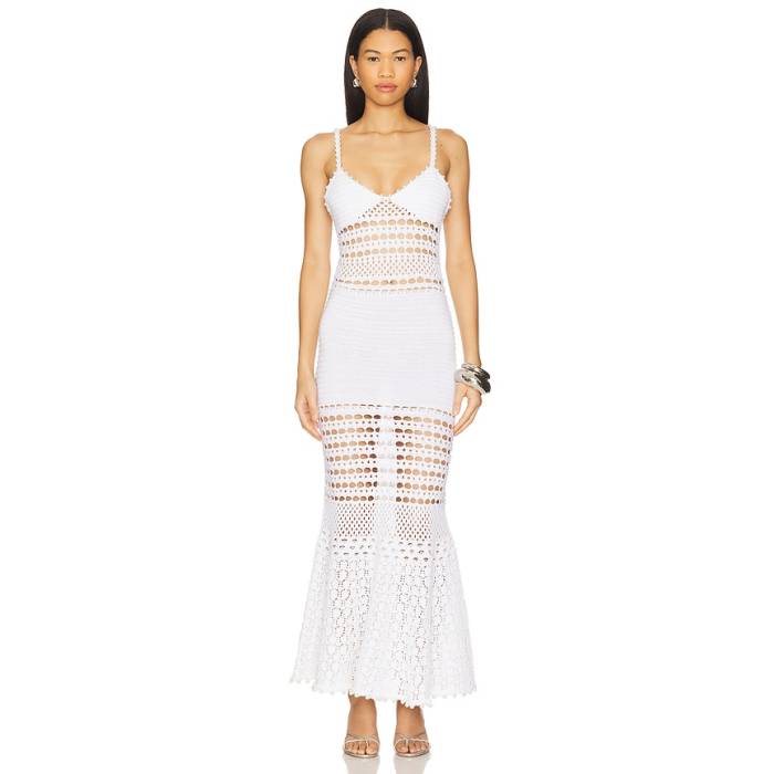 Retrofete 【 Belize Dress Women Metallic White 】 お召しもの レディース 白いこと 白いこと