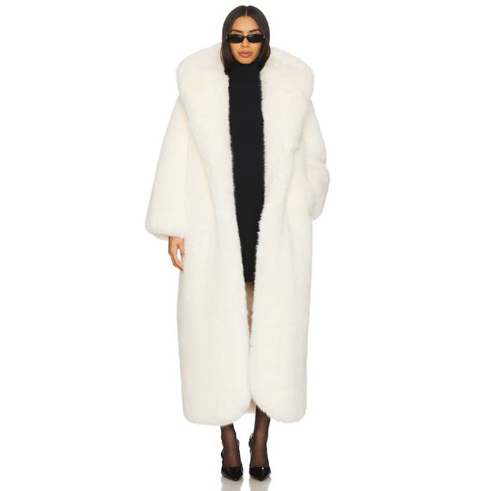 Giuseppe Di Morabito 【 Faux Fur Hooded Coat Women White 】 フード付 レディース 白色 ホワイト|スニケス