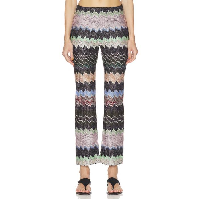Missoni 【 Trousers Women Multicolor With Black Base 】 レディース 黒いこと 黒いこと