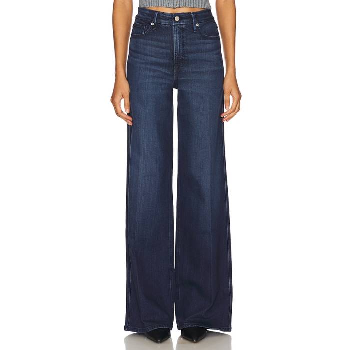 好ましいアメリカン Good American 【 Good Skate Wide Leg Jeans Women Indigo516 】 Skate 滑る デニム レディース