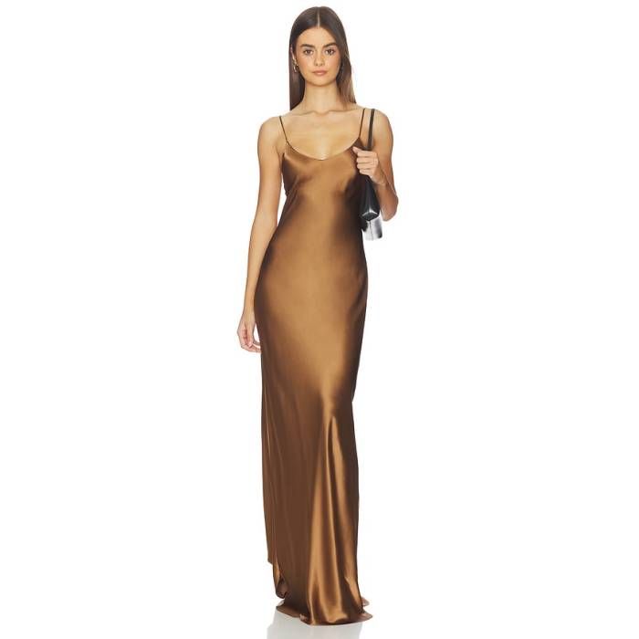 ニリ 置き目タン Nili Lotan 【 Cami Gown Women Amber Glaze 】 レディース