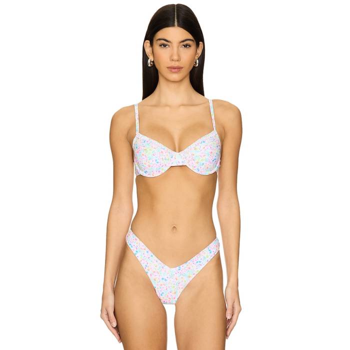クラニ キニス Kulani Kinis 【 Double Ruffle Underwire Bikini Top Women Moonflower 】 レディース