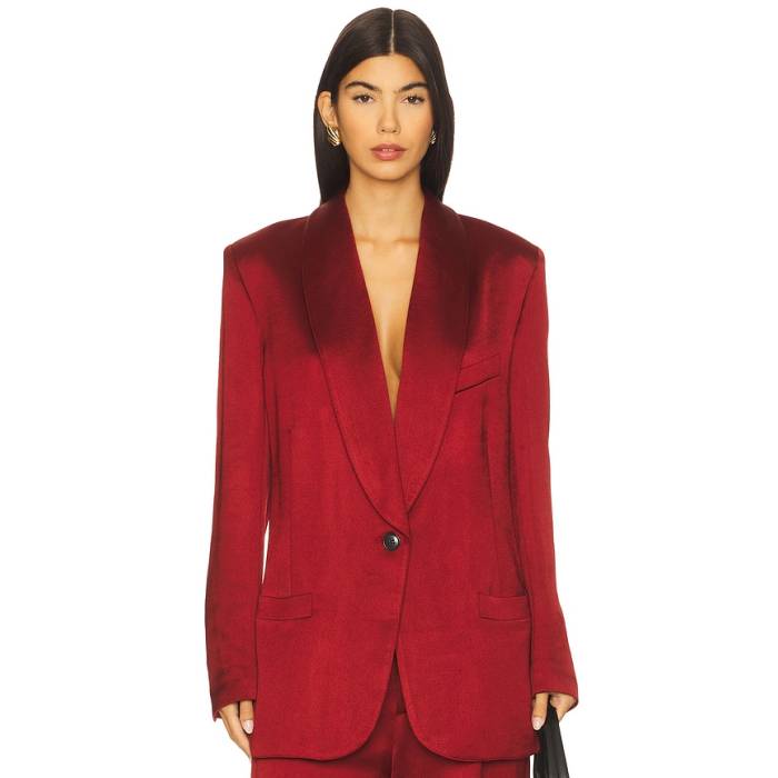 Smythe 【 Shawl Collar Oversized Blazer Women Crimson 】 ブレイザー レディース クリムゾン