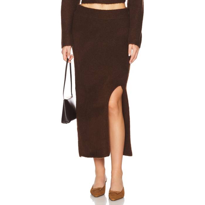Astr The Label 【 Sinsa Skirt Women Brown 】 レディース 茶色 ブラウン｜スニケス