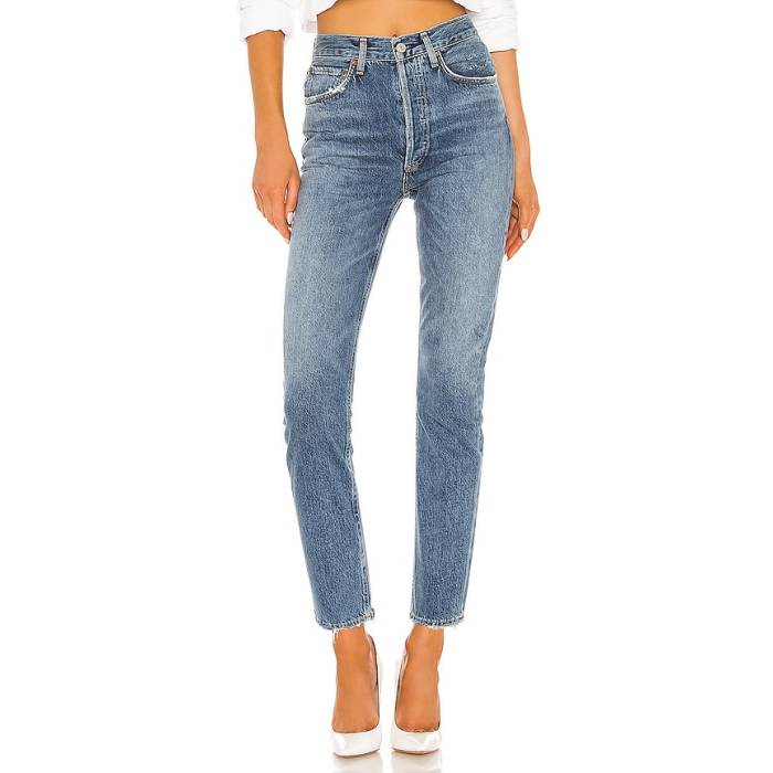 Agolde 【 Riley High Rise Straight Crop Jeans Women Frequency 】 ハイ ライズ Crop クロップ ジーンズ レディース|スニケス