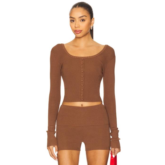 Nana Jacqueline 【 Holly Top Women Brown 】 レディース 茶色 ブラウン｜スニケス