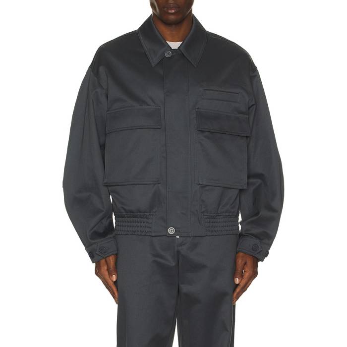 ヘルムートラング Helmut Lang 【 Shirt Bomber Men Slate Blue 】 メンズ 青色 ブルー
