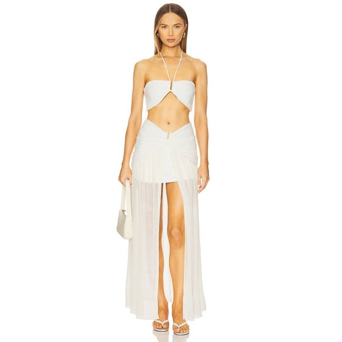 Devon Windsor 【 Cadee Dress Women Cream Crinkle 】 お召しもの レディース 皮膚軟化剤
