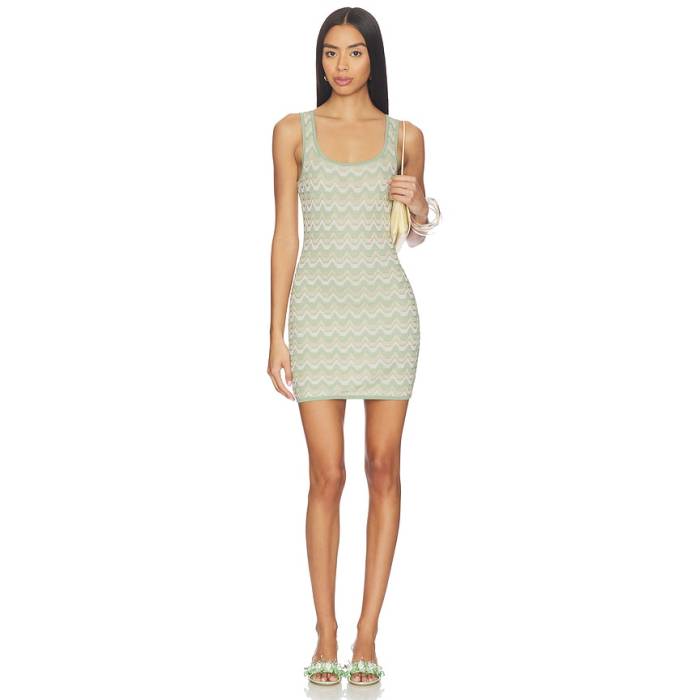 Devon Windsor 【 Selena Mini Dress Women Aloe 】 お召しもの レディース