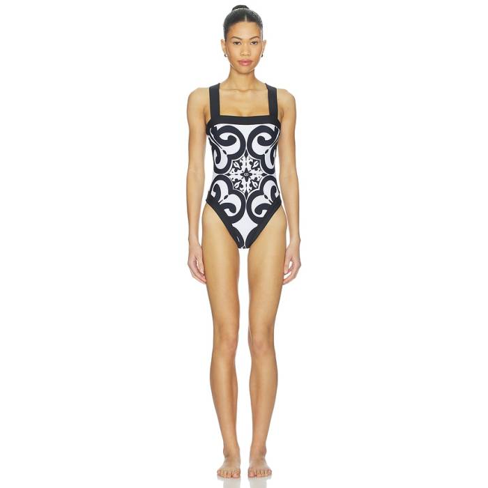 Goldbergh 【 Costella Bathing Suit Women Black \u0026Amp; White 】 背広 レディース 黒いこと 黒いこと 白いこと 白いこと