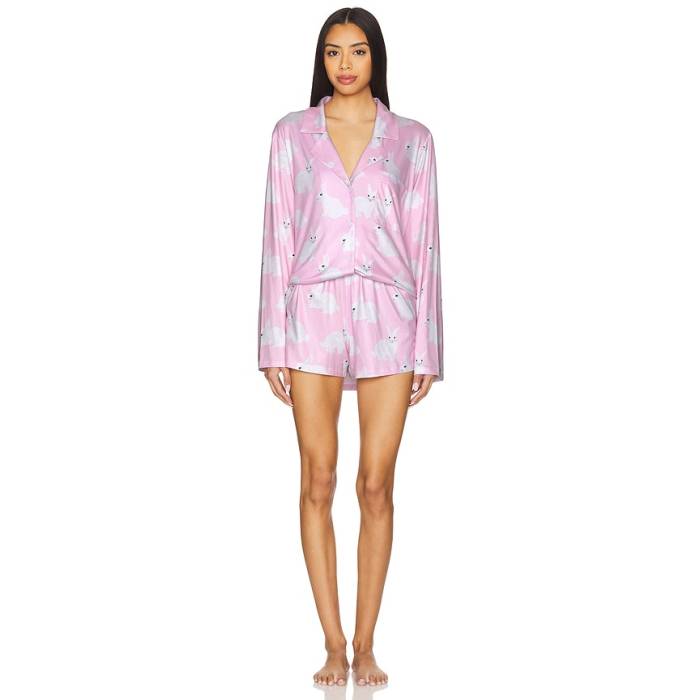 ショウミーユアムームー Show Me Your Mumu 【 Favorite Pj Set Women Pink Bunnies 】 レディース pink サクラ色