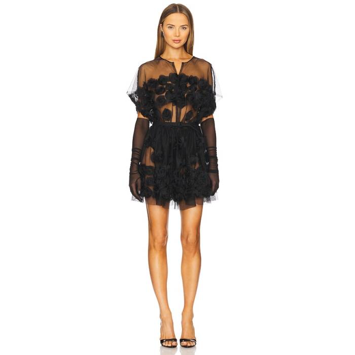 Norma Kamali 【 Super Os Sleeveless Bf Flared Mini Dress Women Black 】 Sleeveless ノンスリーブ ドレス レディース 黒色 ブラック｜スニケス