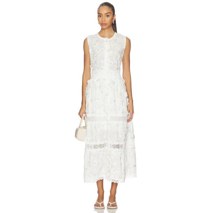 Waimari 【 Camelia Maxi Dress Women White 】 御召しもの レディース 白いこと 白いこと