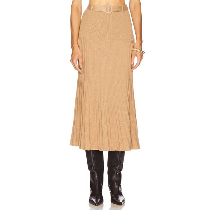 525 America 【 Rory Pleated Midi Skirt Women Fawn Heather 】 レディース heather ヘザー|スニケス