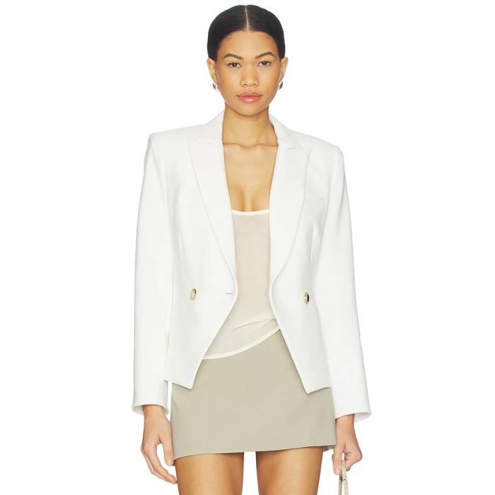 Veronica Beard 【 Cropped Rickie Dickey Jacket Women White 】 Jacket 上衣 レディース 白いこと 白いこと