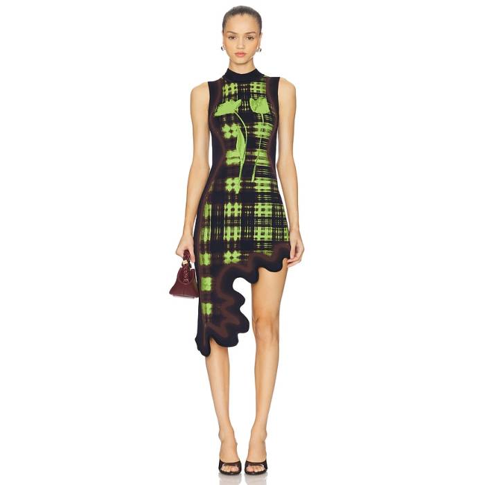 Ph5 【 Brooklyn Wavy Dress Women Neon Lime 】 ブルックリン 御召しもの レディース 菩提樹