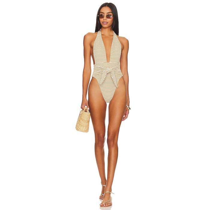 モンシー Montce 【 Tropez One Piece Women Neutral Stripe 】 レディース Stripe 縞模様