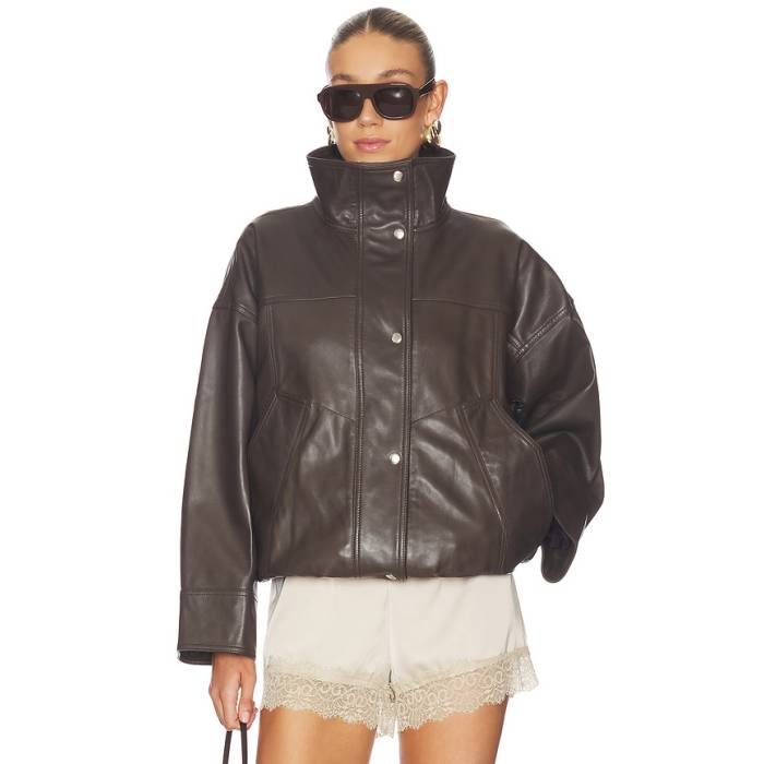 Rohe 【 Reinvented Leather Jacket Women Earth 】 レザー Jacket ジャケット レディース｜スニケス