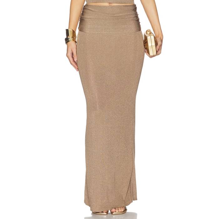 Lovers And Friends 【 Renna Ruched Waist Maxi Skirt Women Metallic Bronze 】 レディース 銅・ブロンズ|スニケス