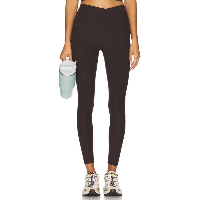 ビヨンドヨガ Beyond Yoga 【 Spacedye At Your Leisure High Waisted Midi Legging Women Dark Chocolate Heather 】 ご機嫌 レディース heather ギョリュウモドキ