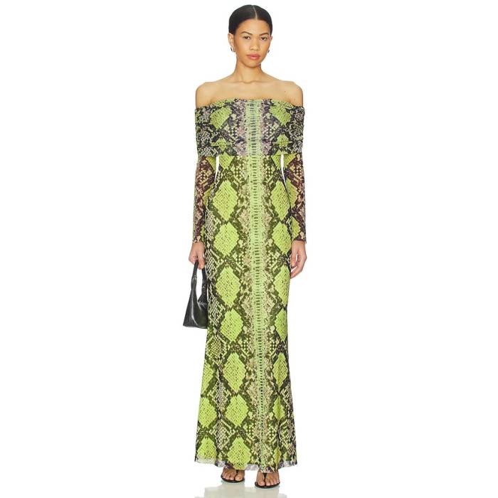 Afrm 【 Thelma Dress Women Lime Snake 】 ドレス レディース ライム｜スニケス