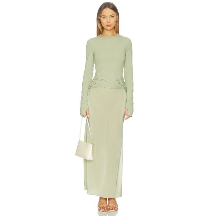 Sir. 【 Milesi Twist Gown Women Moss 】 レディース