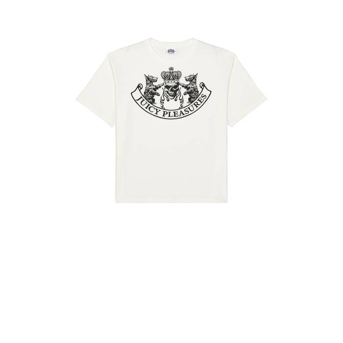 プレジャーズ Pleasures 【 Skull Crest Heavyweight Shirt Men White 】 メンズ 白色 ホワイト|スニケス