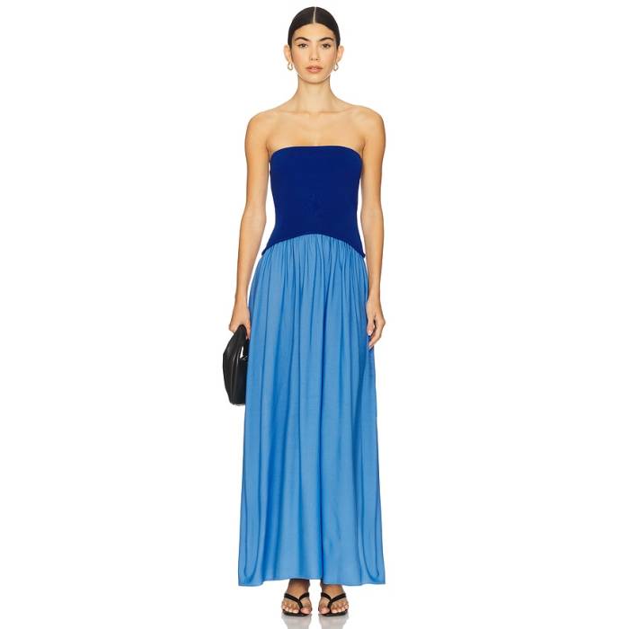 Solid \u0026 Striped 【 Strapless Soglio Dress Women Maritime Navy \u0026Amp; Marina Blue 】 お召しもの レディース 紺色 米国海軍 青み 青色