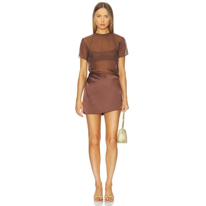 Sir. 【 Luca Mini Dress Women Chestnut 】 お召しもの レディース