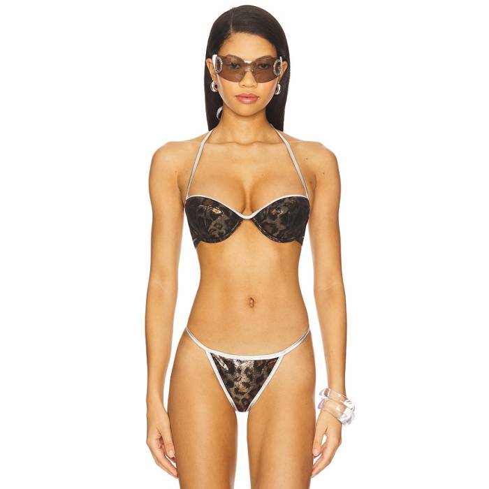 I.am.gia 【 Honey Bikini Top Women Leopard 】 お前さん レディース ヒョウ柄 レオパード