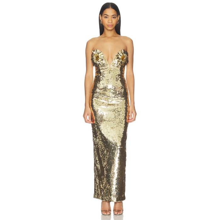 Retrofete 【 Amulet Dress Women Gold 】 御召しもの レディース ゴールド