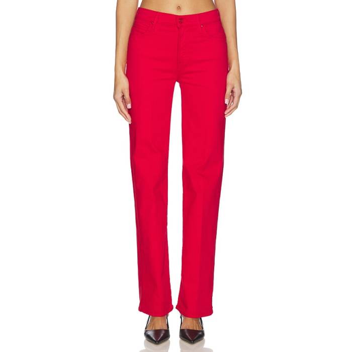 Mother 【 The Kick It Jeans Women Play Date Tango Red 】 キック ジーンズ レディース Red 赤・レッド｜スニケス