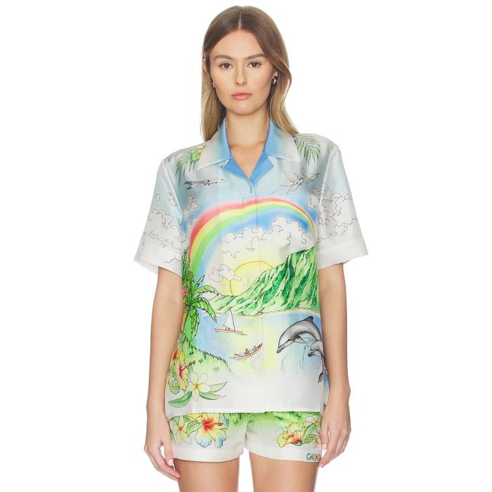 カサブランカ Casablanca 【 Aloha Shirt Women Multi 】 アロハ レディース