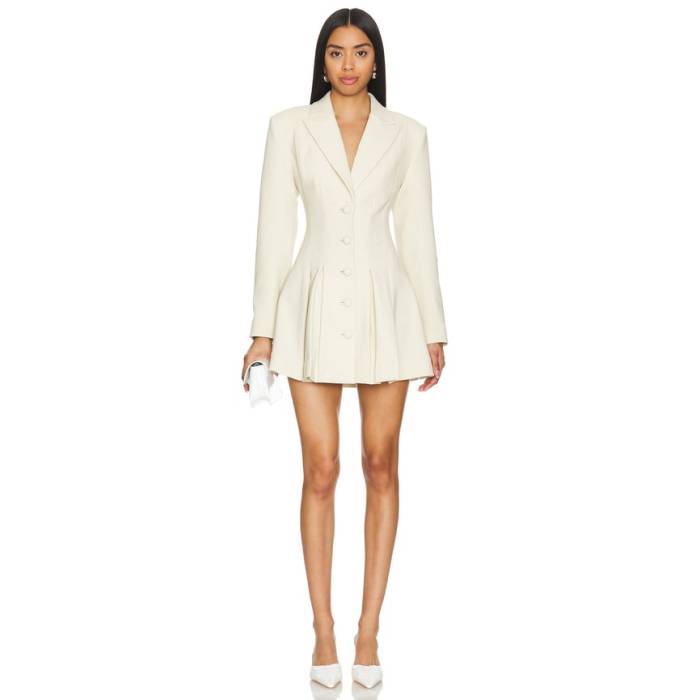 Camila Coelho 【 Daytona Blazer Dress Women Beige 】 ブレイザー ドレス レディース ベージュ｜スニケス