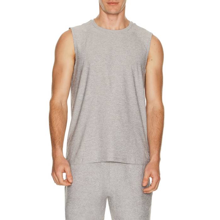 ビヨンドヨガ Beyond Yoga 【 Featherweight Free Flo Muscle Tank Men Silver Mist 】 無償性 貯蔵タンクいの一番 メンズ Silver しろがね色・しろがね色