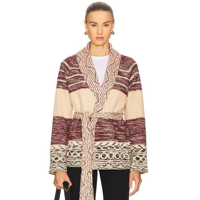 The Great 【 Riding Cardigan Women Rusted Red Multi 】 ジレー レディース Red 赤・赤いこと