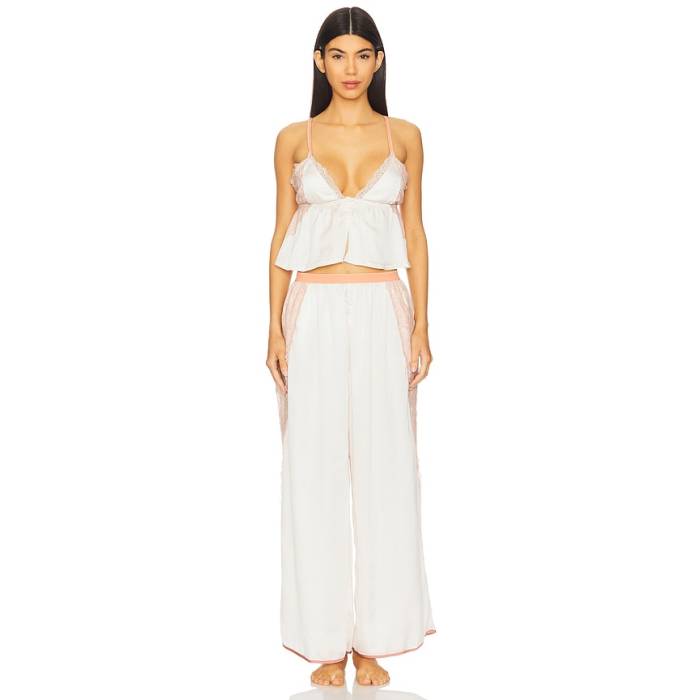 フリーピープル Free People 【 X Intimately Fp Anywhere With You Lounge Set In Jett Stream Women Jett Stream 】 レディース